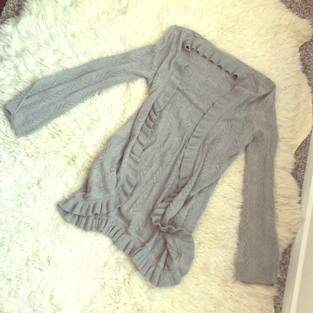 Grey cardigan